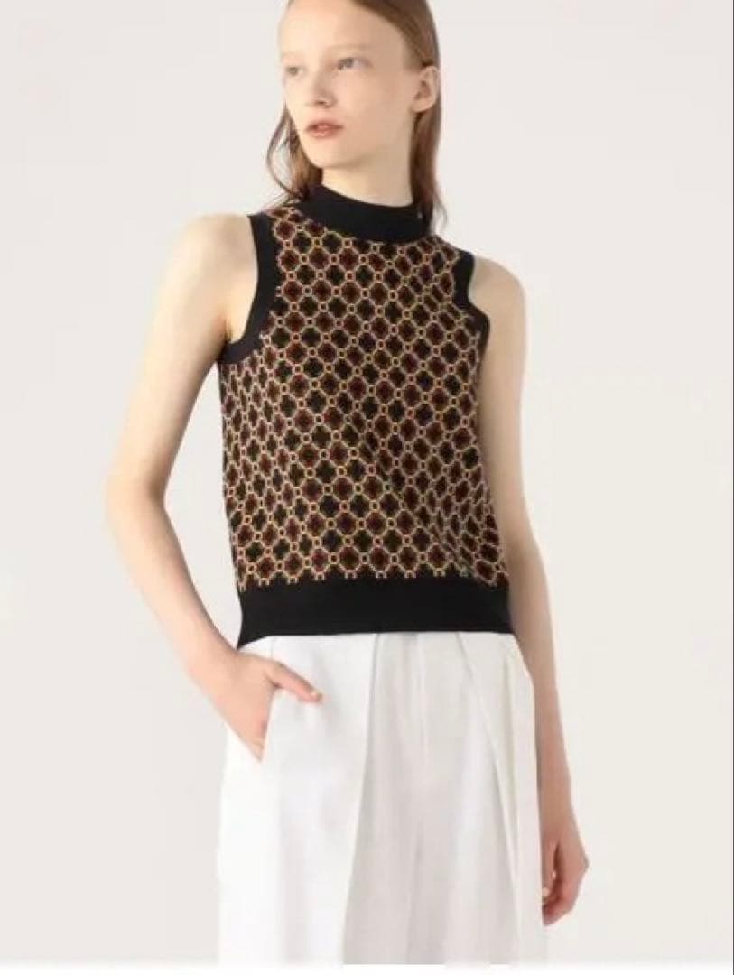 CABaN クロスタイルジャカード アメリカンスリーブプルオーバー