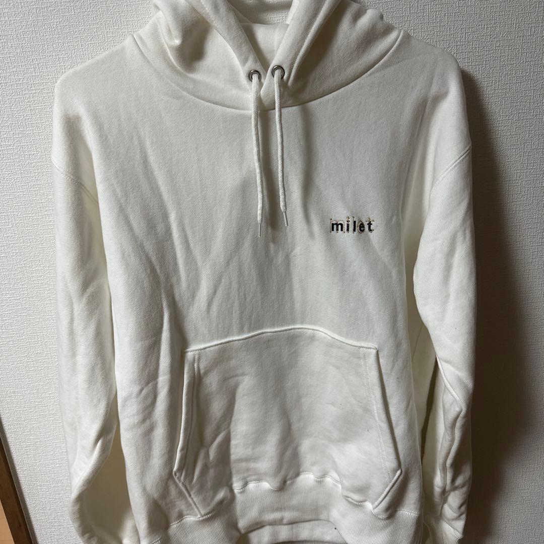 希少milet パーカー Mサイズ ホワイト