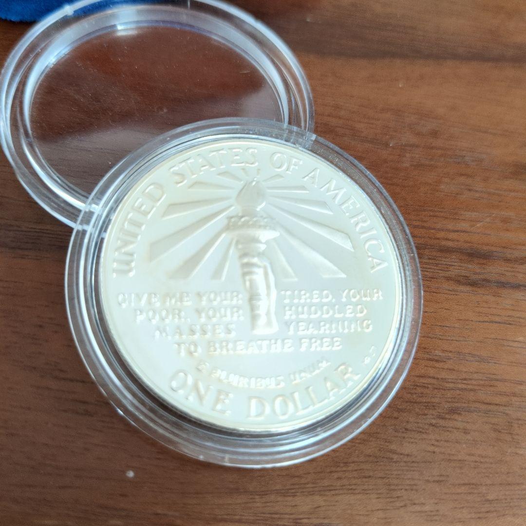 1986　リバティー1ドル記念銀貨　自由の女神デザイン