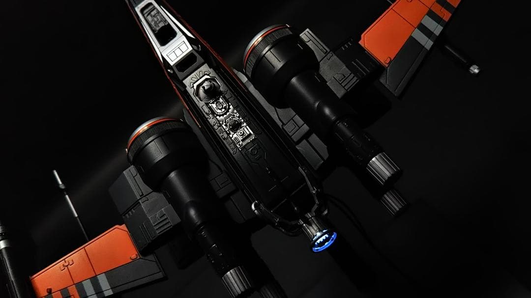 電飾改修　完成品　ブースティッド　Xウイング　1/72 塗装済　BANDAI