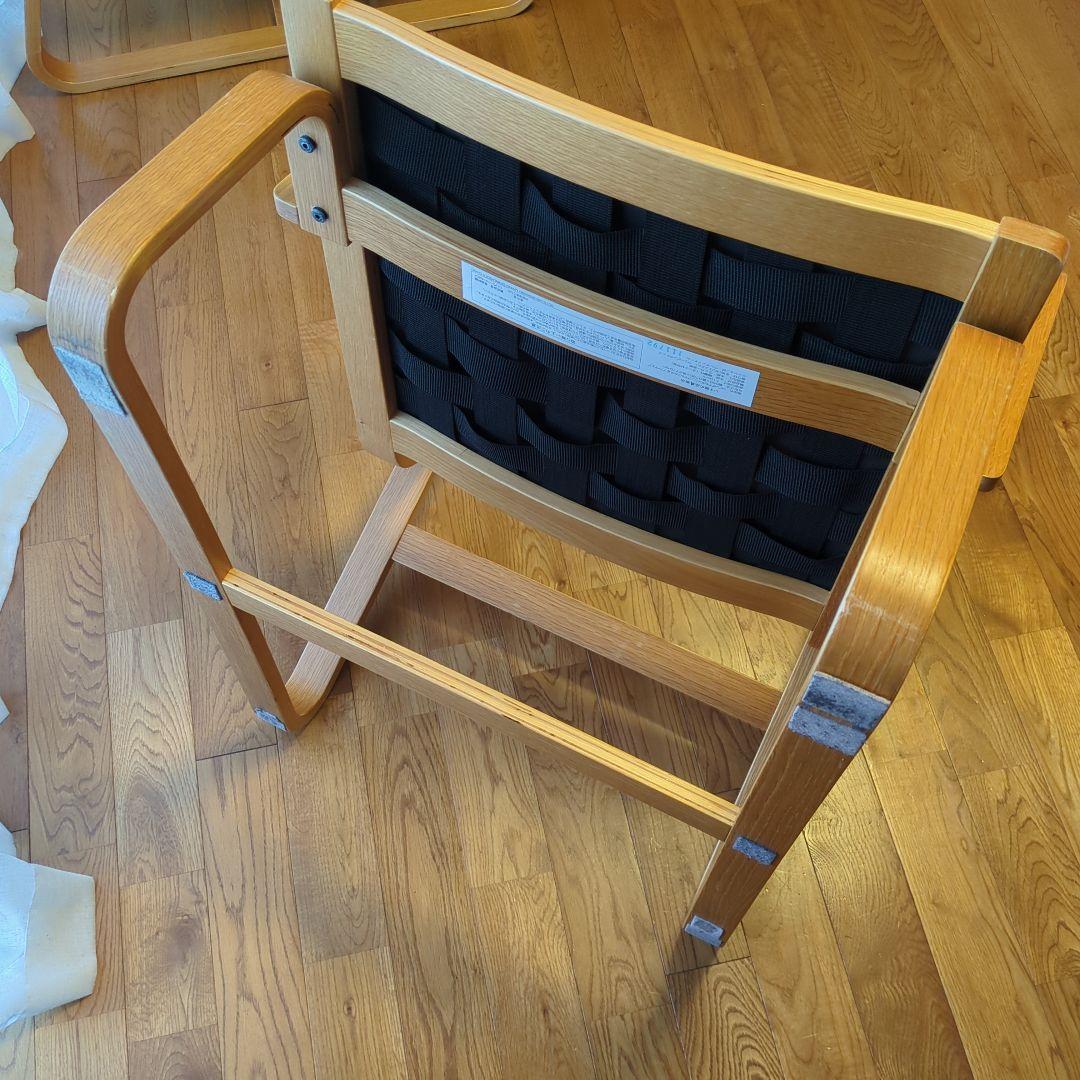 【肘掛部品あり】無印良品 リビングでもダイニングでもつかえるソファチェア