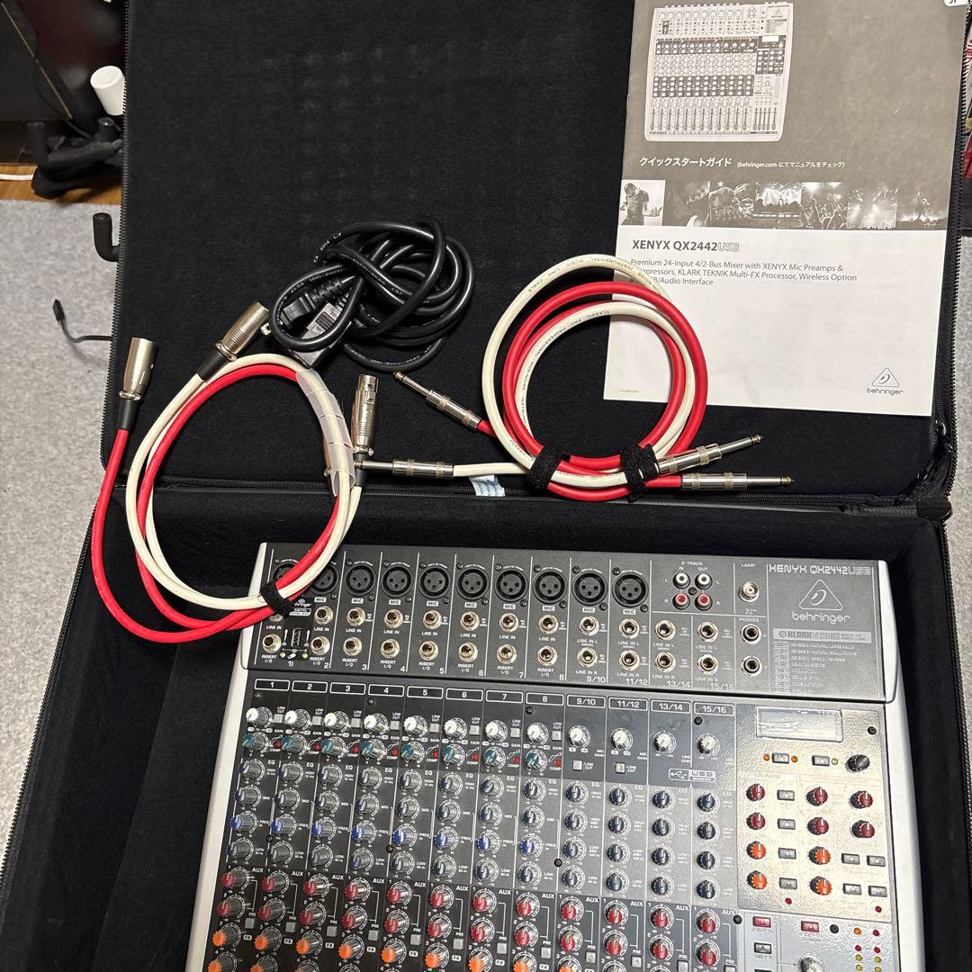 Behringer XENYX QX2442USB ミキサーGATORケース