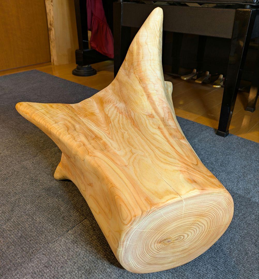 Ai　　檜　切り株　丸太　椅子　スツール　 高さ約32㎝