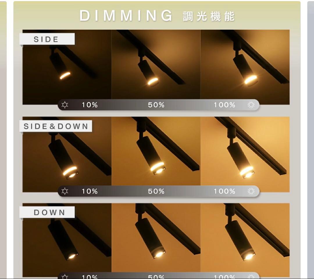 山羊chan　Treo スポットライト ダクトレール ホワイト2個セット