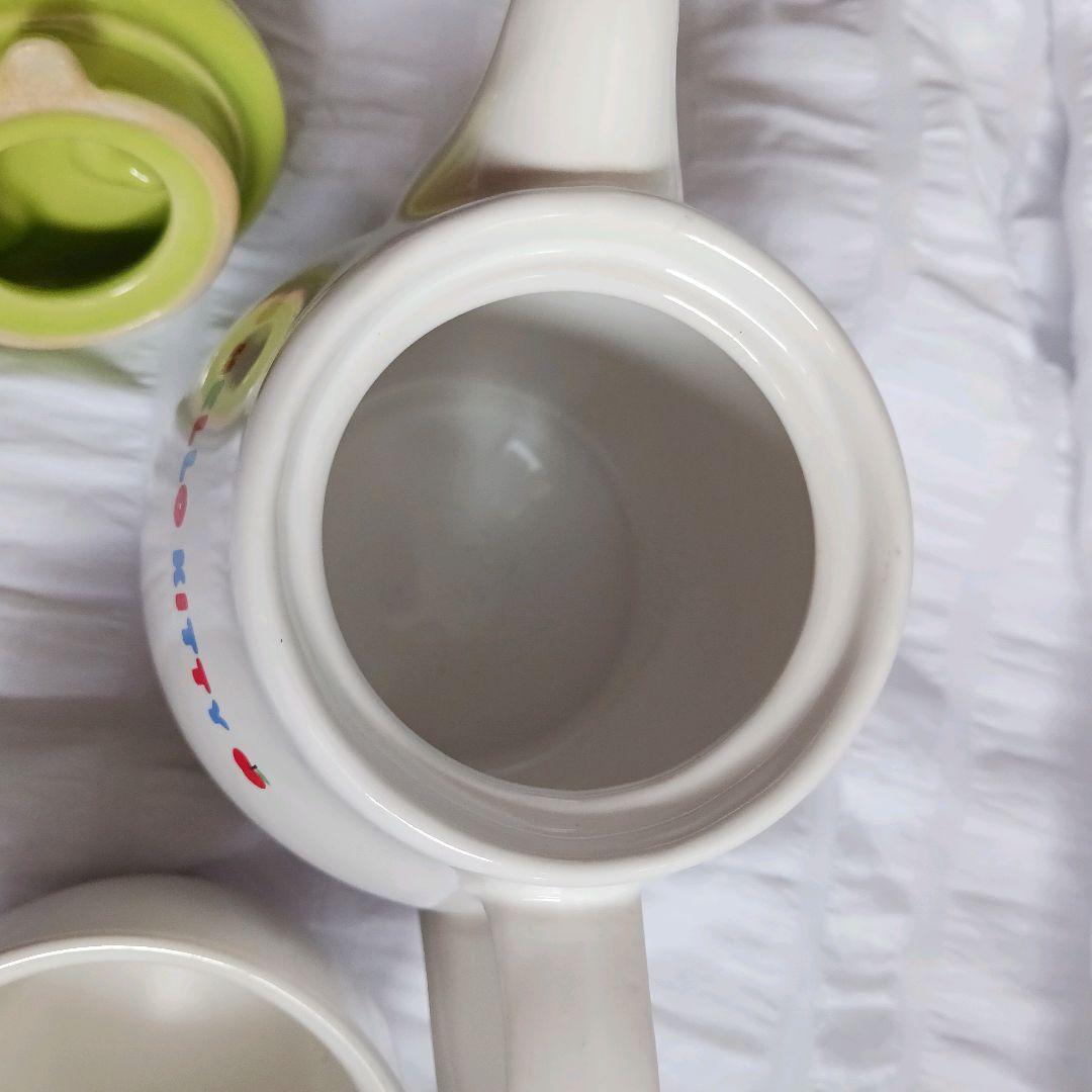 【2点セット】HELLO KITTY　ハローキティ　急須　コップ　レトロ　レア