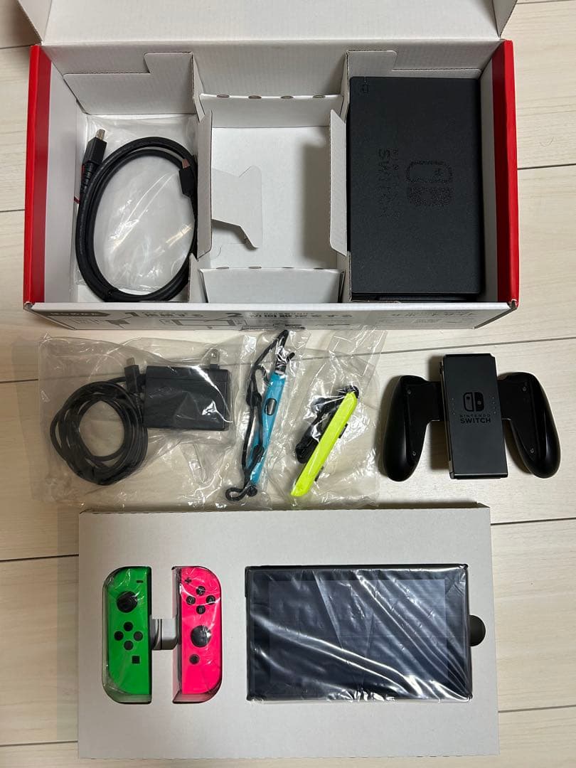 Nintendo Switch 本体 ネオンピンク・グリーン【ジャンク品】
