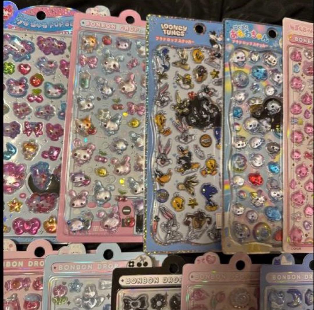 しずくちゃん　あわわちゃんボンボンドロップシール　 うるちゅるポップシール