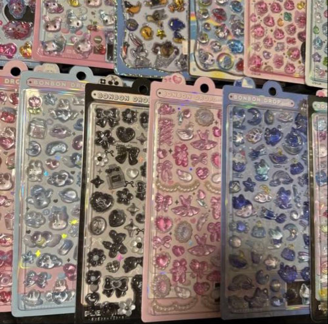 しずくちゃん　あわわちゃんボンボンドロップシール　 うるちゅるポップシール