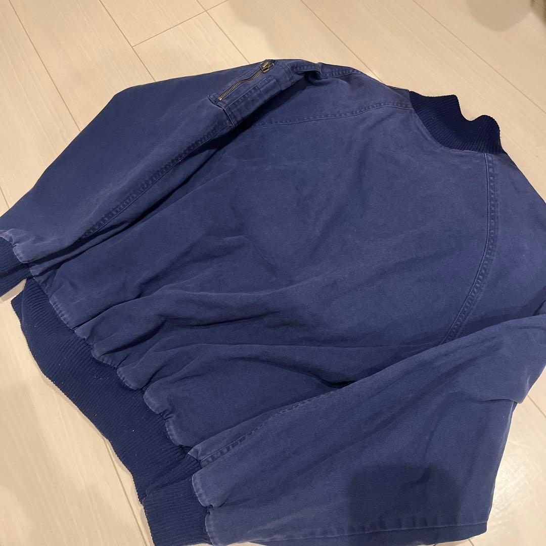 Eddie Bauer ボンバージャケット M ネイビー