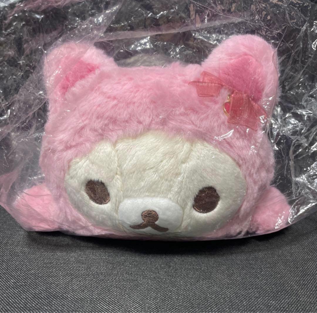 リラックマ ストロベリーキャット ぴょこぴょこ抱きぐるみ　コリラックマ　ネコ