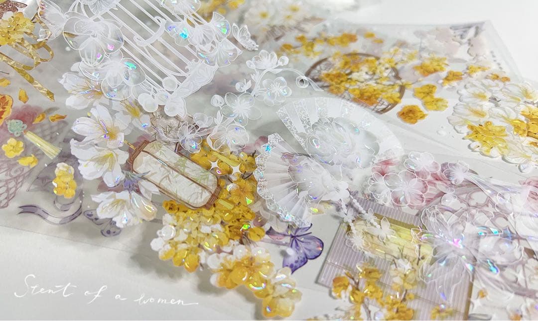 花柒所《如汐》海外マスキングテープ　マステ 【2382】