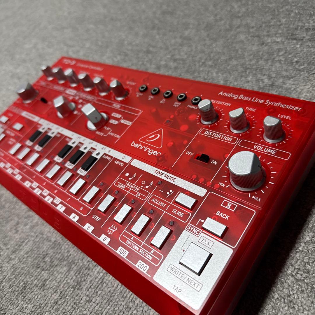 Behringer TD-3 SB ベリンガー td3 td-3 クリアレッド