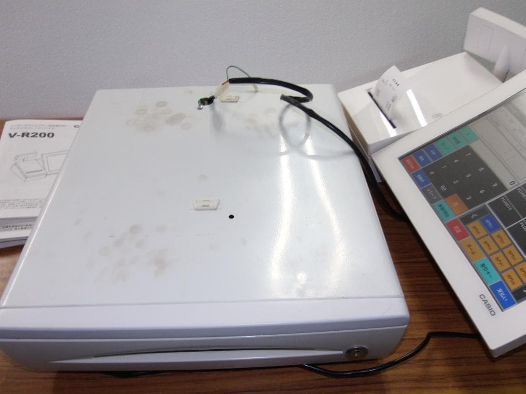 白1117店名設定無料カシオAndroidV-R200インボイスPOSレジスター