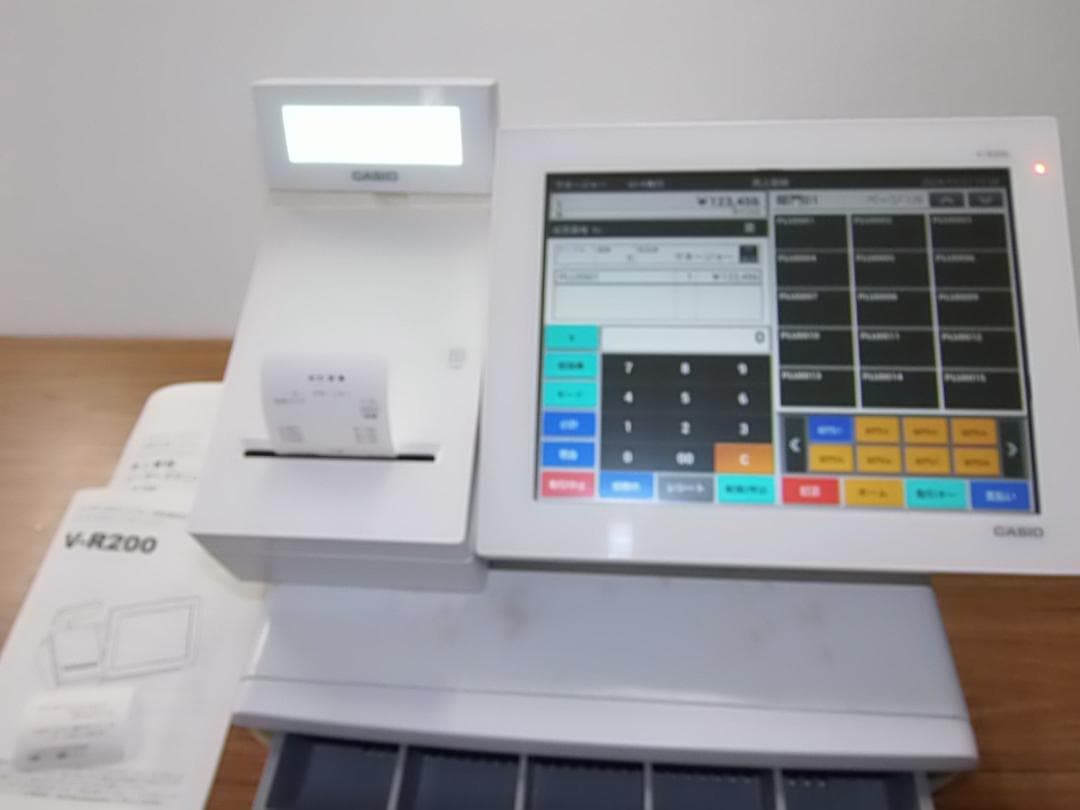 白1117店名設定無料カシオAndroidV-R200インボイスPOSレジスター