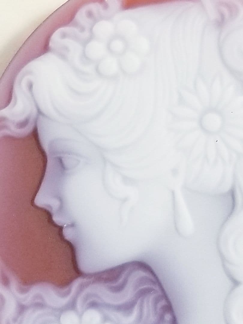 葵月　KM-125 【ハンズ・ペーター・ミュラー】作　赤瑪瑙カメオルース