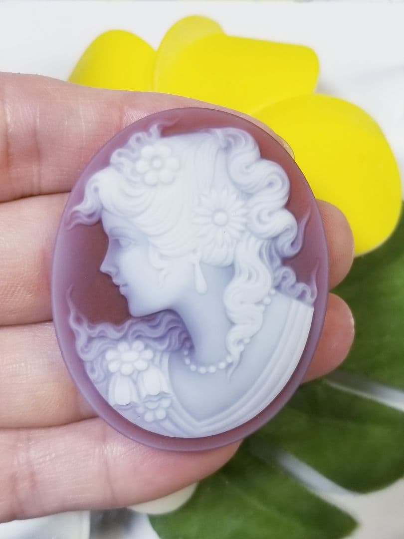 葵月　KM-125 【ハンズ・ペーター・ミュラー】作　赤瑪瑙カメオルース