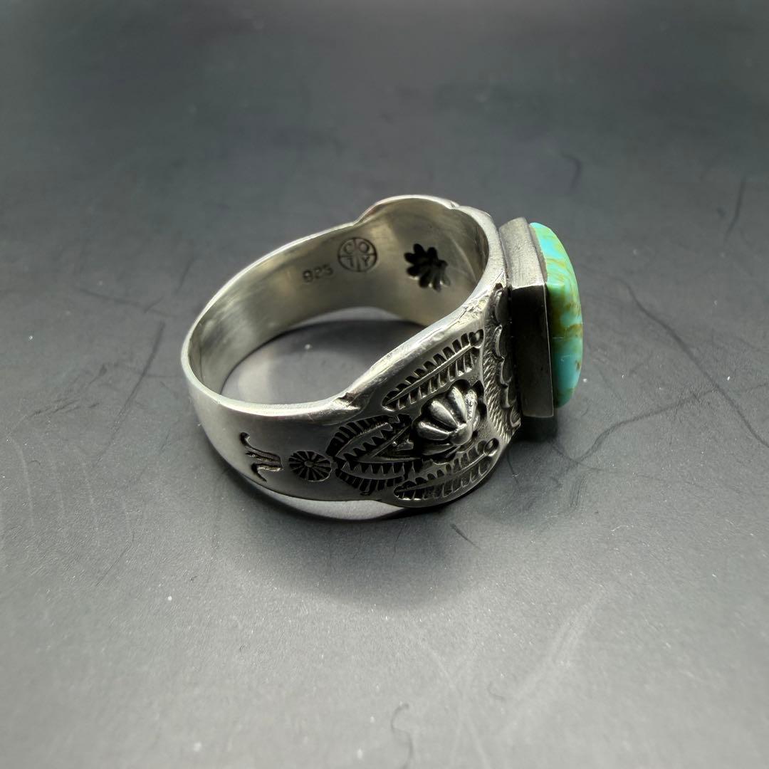 U*O様 【NAVAJO】COTY ターコイズ シルバーリング 925（21号）