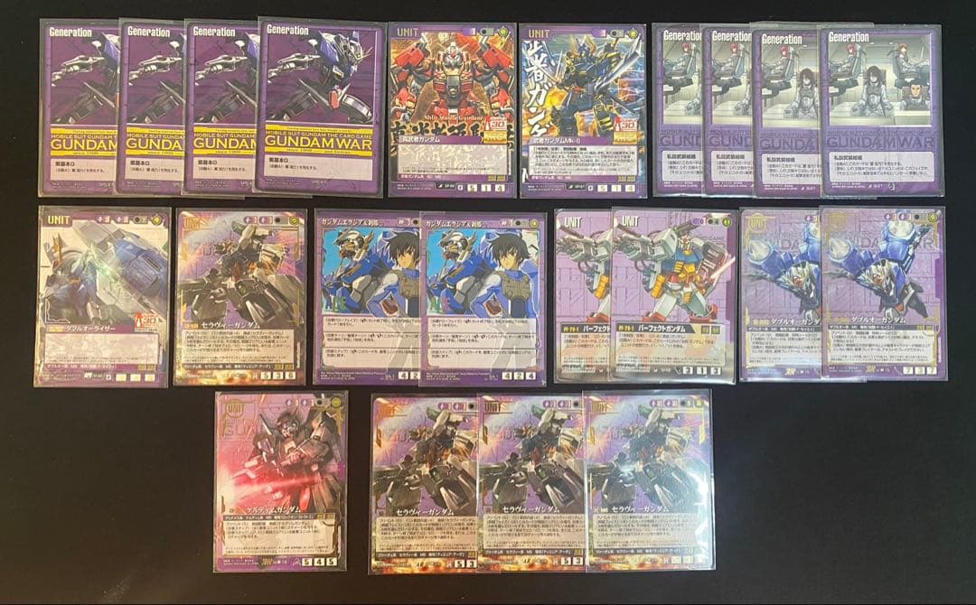 ガンダムウォーカード 紫まとめ売り⑬ 648枚 ラクスクラインなど　ダブルオー