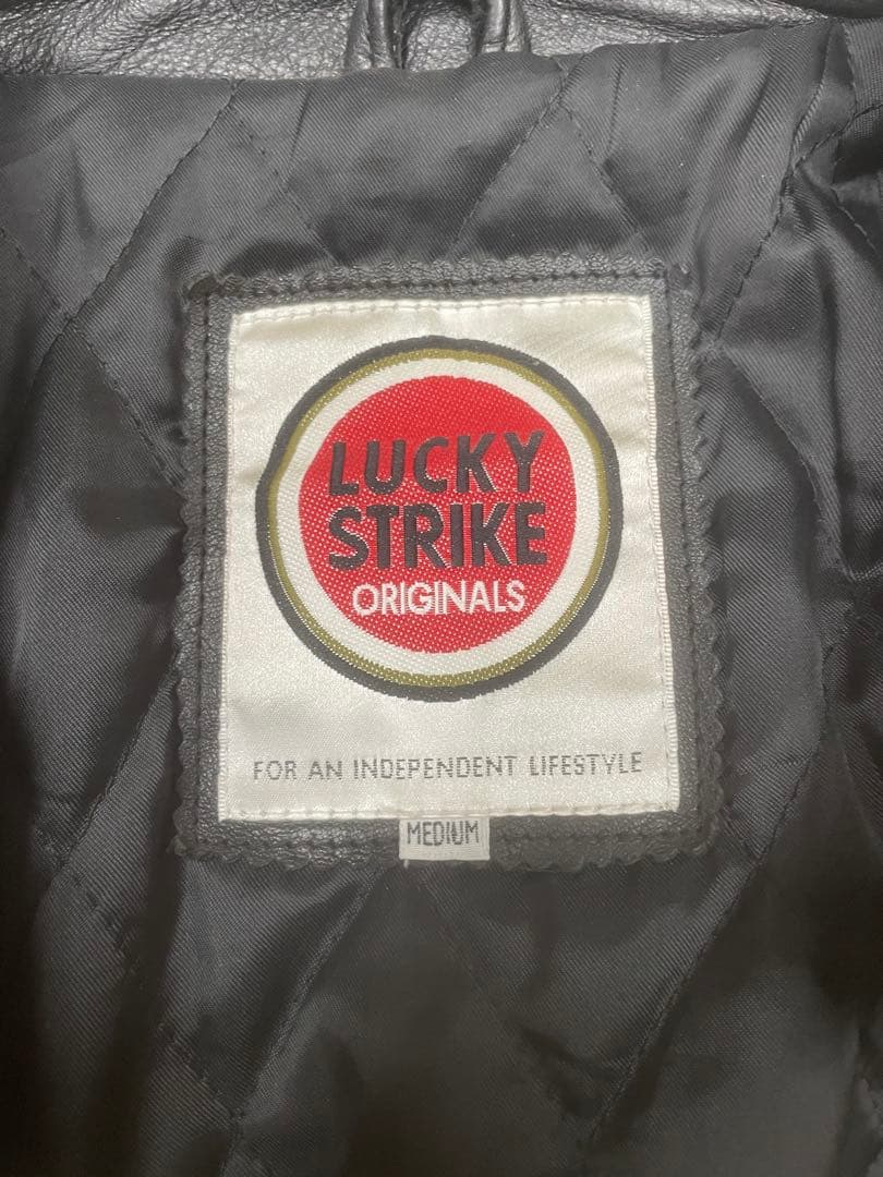 ラッキーストライク　LUCKY STRIKE ライダース　M バイカー