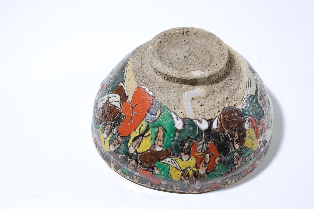 古犬山焼 百賢人図 茶碗