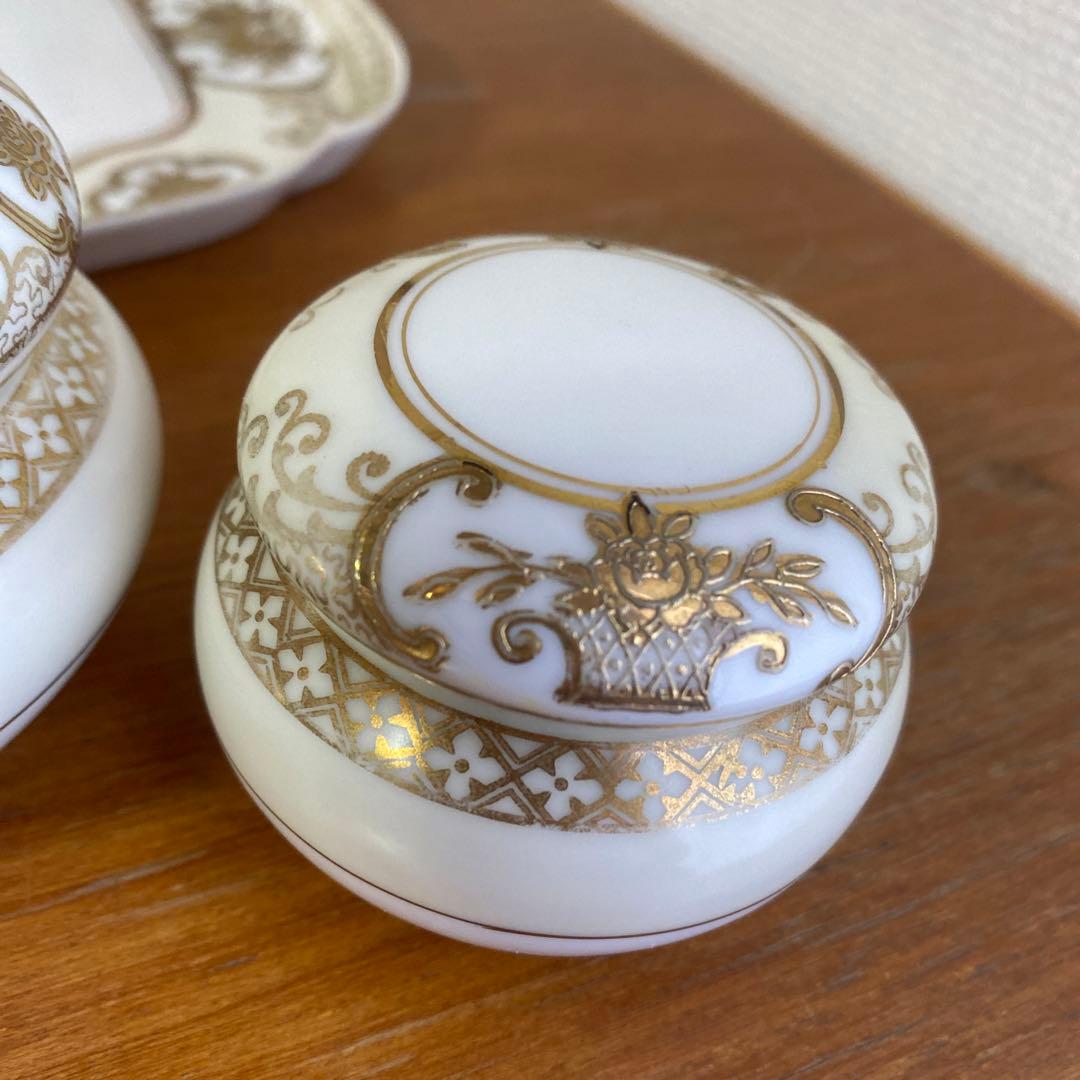 オールドノリタケ　イギリス　里帰り　ドレッシングテーブル　セット　金盛り