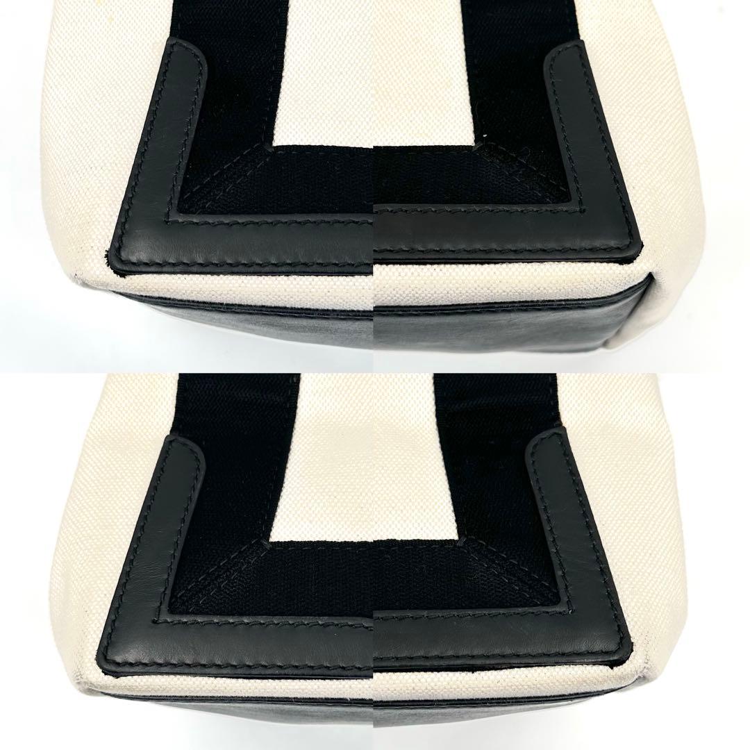 《美品》BALENCIAGA ネイビーカバスS ハンドバッグ ポーチ付