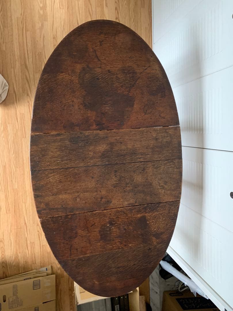 【hiro 様 購入用】アンティーク木製ゲートレッグテーブル/ダイニング机