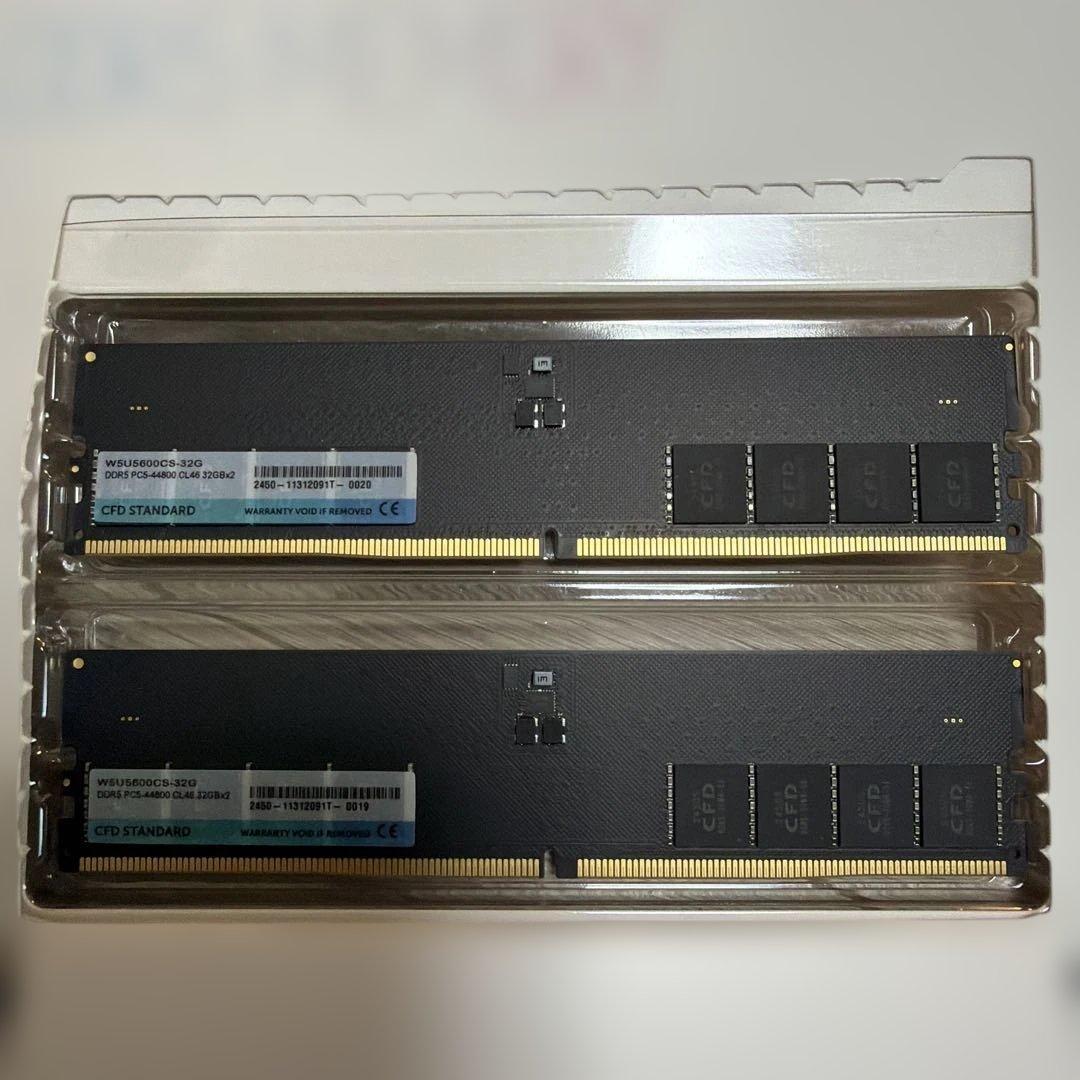 CFD W5U 5600CS-32GBx2 DDR5 64GBメモリー