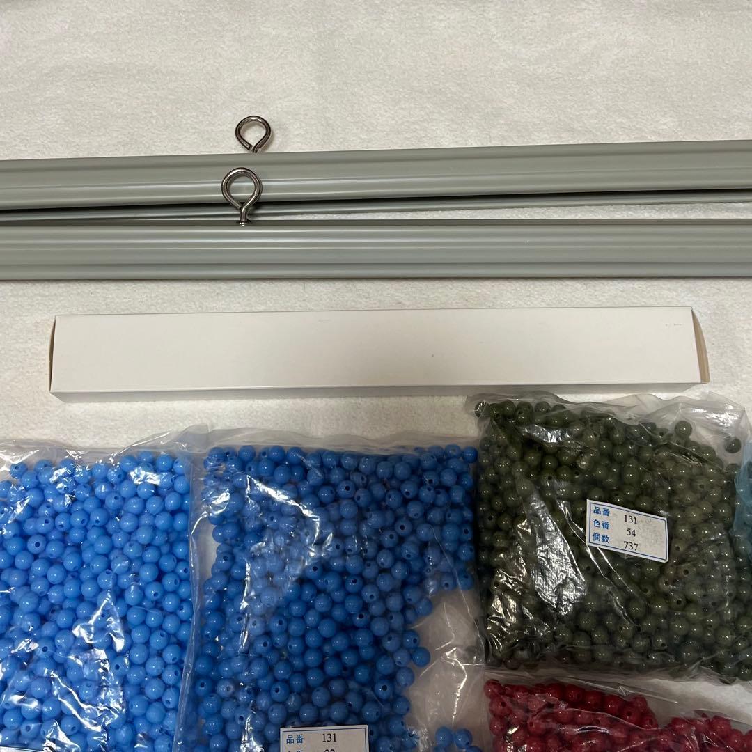 ビーズのれん、スキルスクリーン　ひまわり　高級手芸スクリーン　未使用品