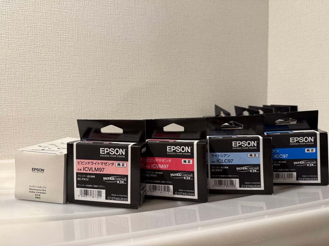 EPSON純正 SC-PX1V用インク全色+MT