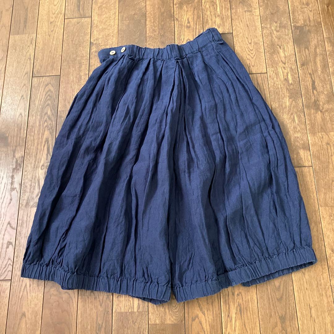 45r インドリネンシャンブレー ブルマパンツ