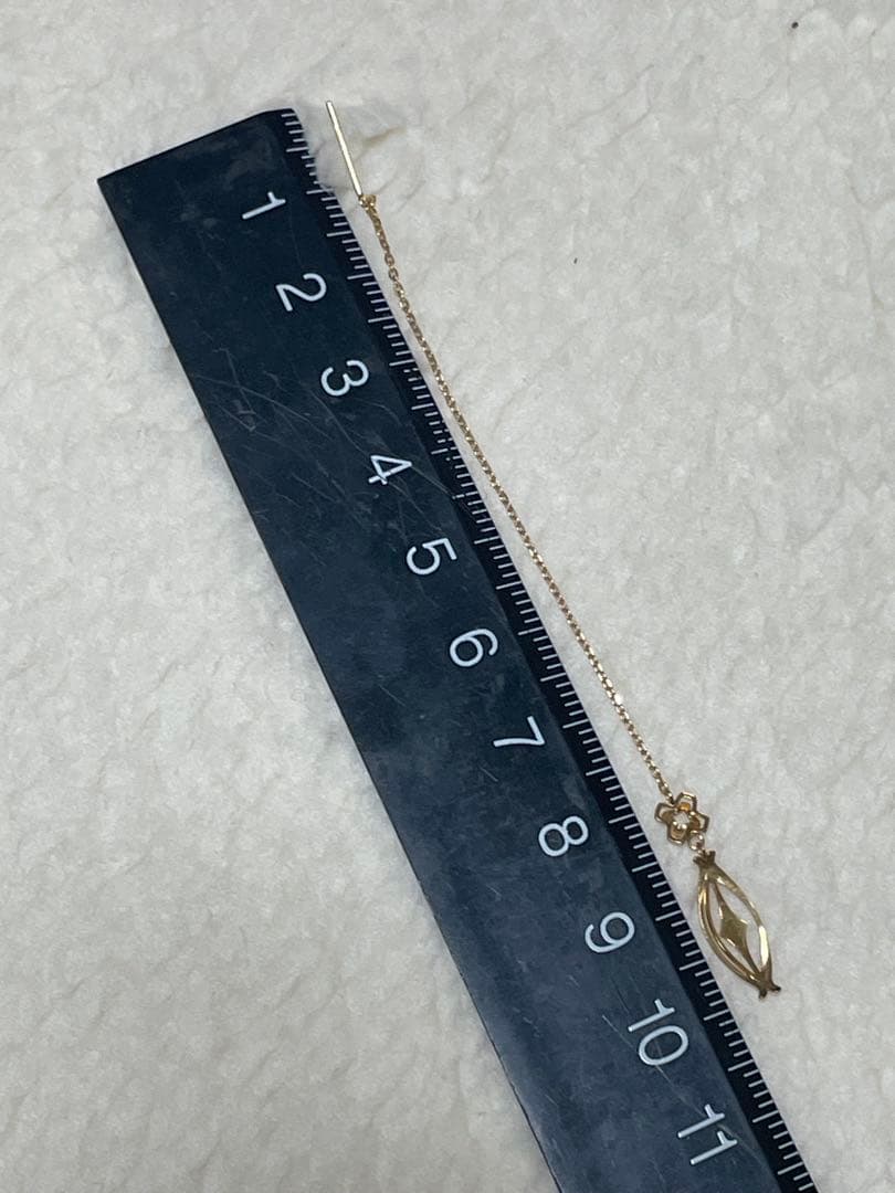 COCOSHNIK ピアス ゴールド 花 リーフ K10