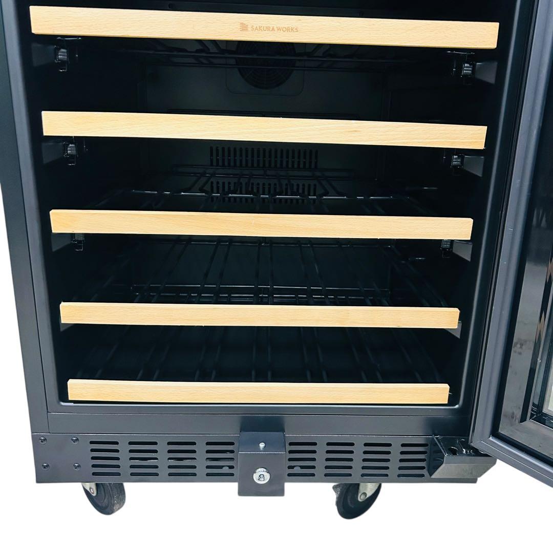 【お引取限定】 さくら製作所 SV78 ワインセラー ワイドツイン冷却 鍵付