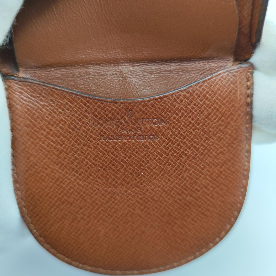 鑑定済美品 ルイヴィトンモノグラムポルトモネキュヴェットケースM61960