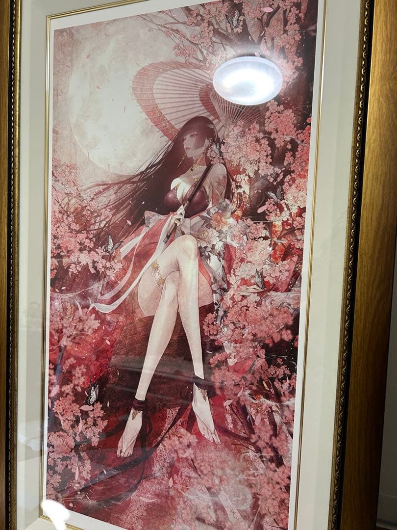 皐月恵　桃源郷　No1桁　版画　技法ジグレ