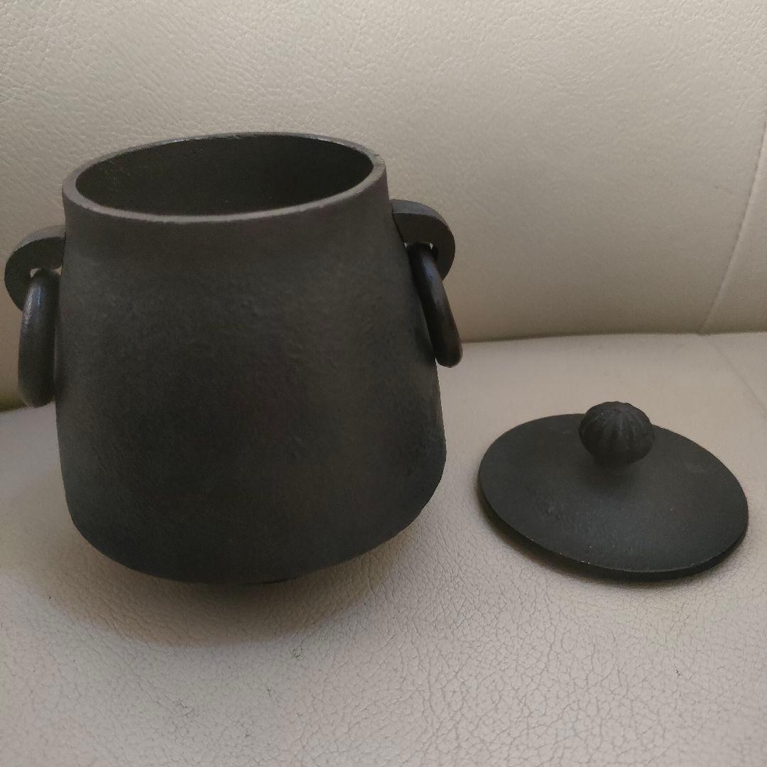 南部鉄器 宝生堂 及富 茶釜 灰皿 セット 火鉢