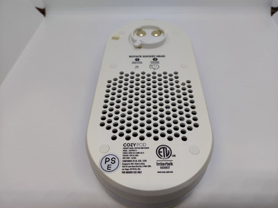 【極美品】VENTY COZY POD ポータブルヒーター プラグインヒーター