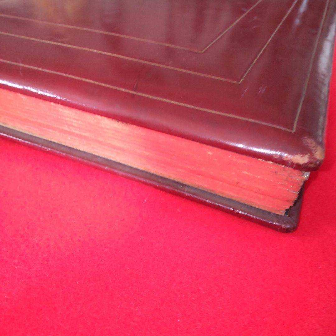 アンティーク革製アルバム/未使用品