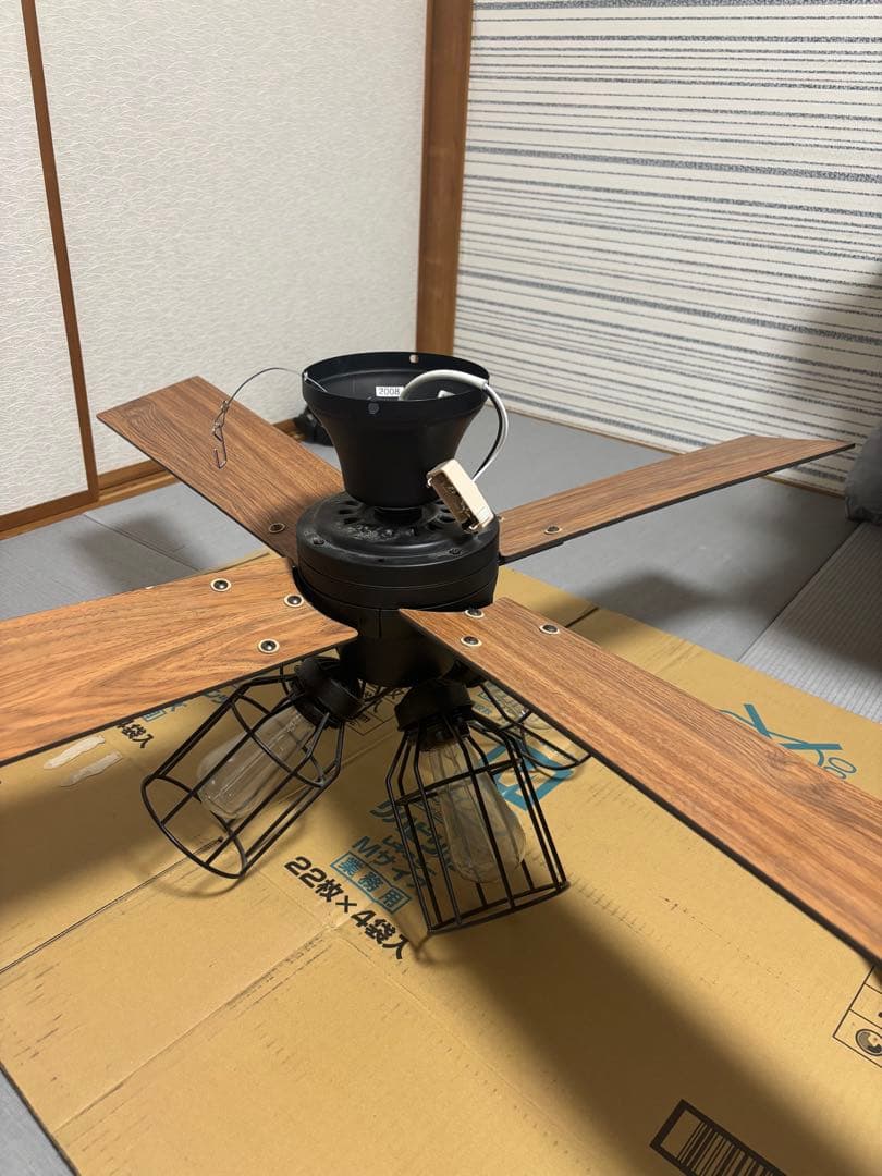 シーリングファン リモコン付き