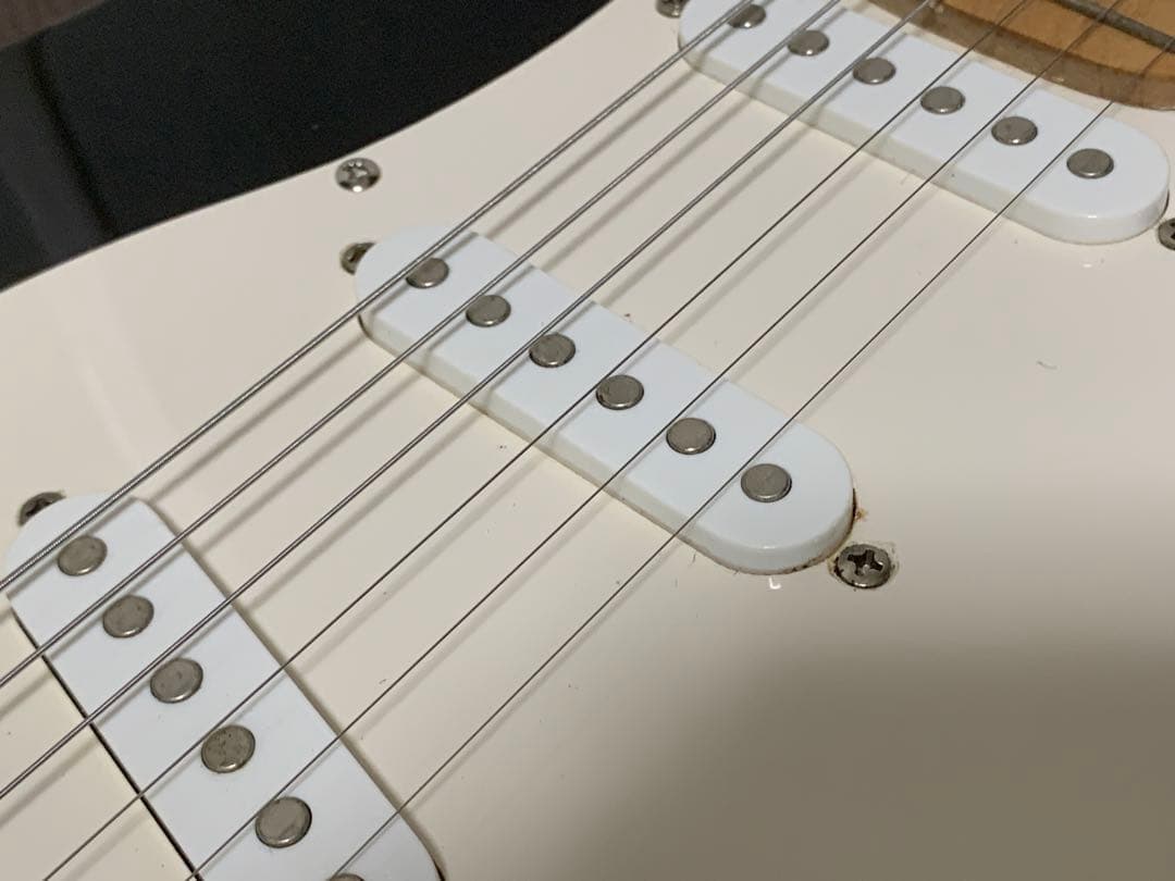 メーカー不明 ストラトキャスター メイプル指板 st 黒 ブラック ストラト