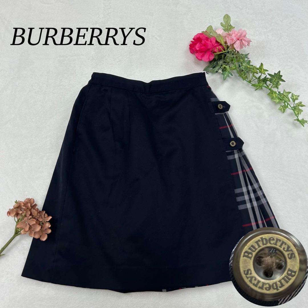H401 新品未使用 M バーバリー ラップスカート キュロット レディース