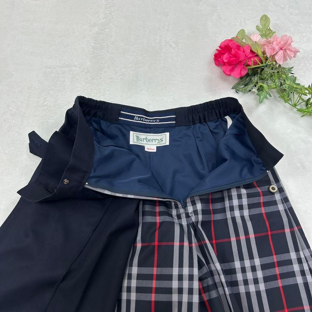 H401 新品未使用 M バーバリー ラップスカート キュロット レディース