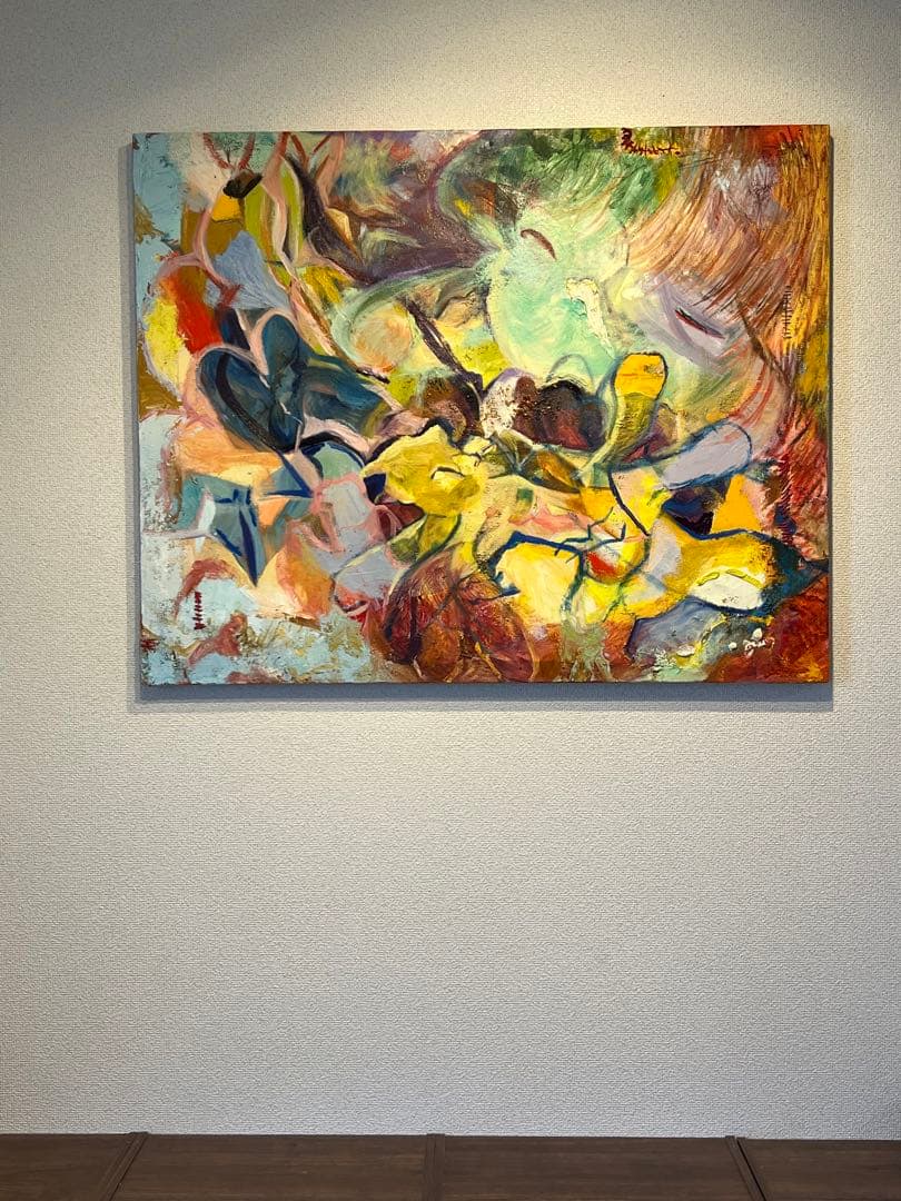 【F30号】私とめぞん oil painting 絵画 油絵 原画