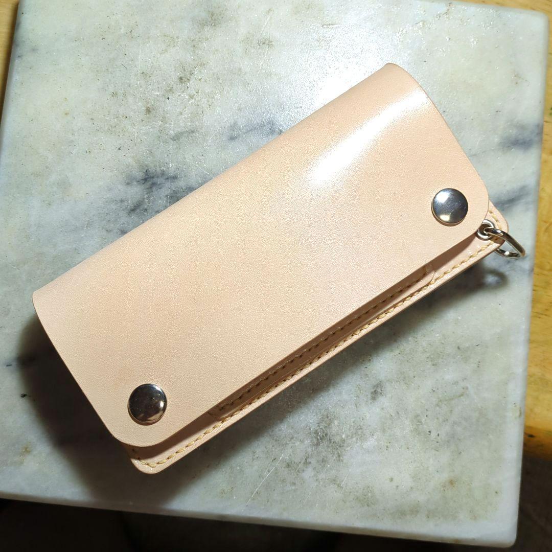 姫路ヌメ革 トラッカーウォレット ハンドメイド ロングウォレット 長財布 新品