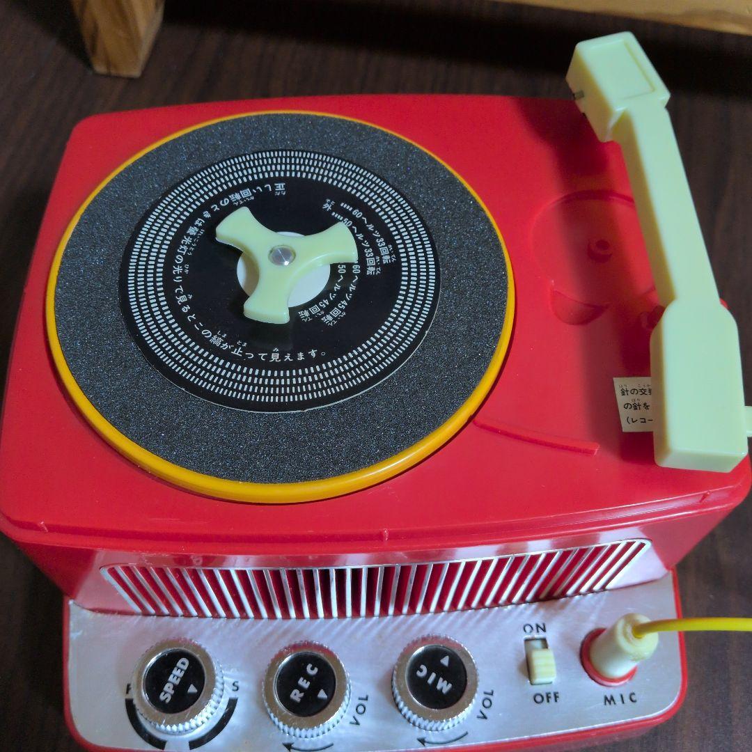 レコードを聴きながらマイクで歌える　アグネスチャンスタープレイヤー　レトロ玩具