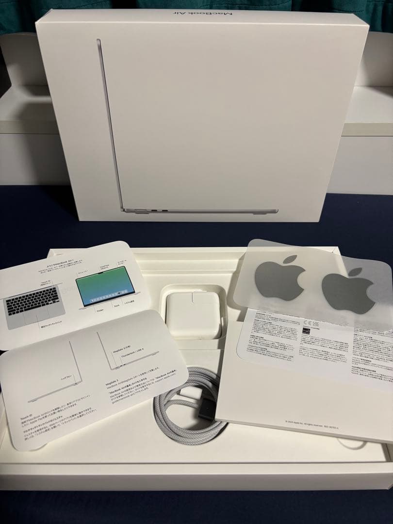 【美品】MacBook Air M3 メモリ8GB SSD256GB 2024