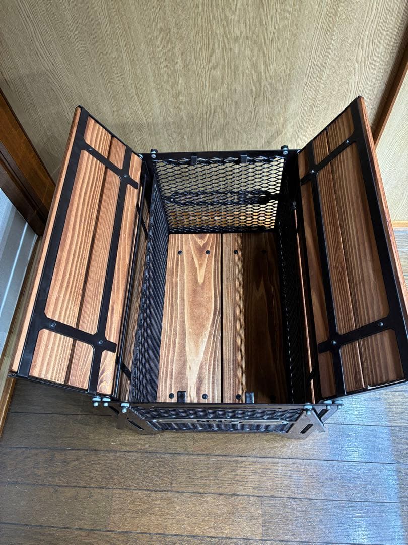 Lサイズ　ネイチャートーンズ　サイドアップボックス&テーブル キャンプ　焚き火