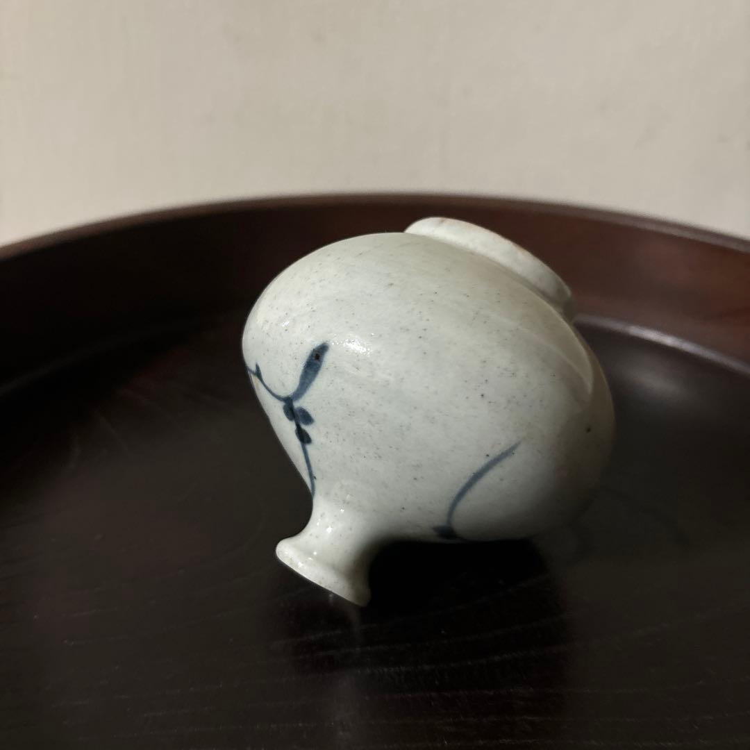 古伊万里染付油壷　③江戸時代　骨董　民芸　古道具　アンティーク検:白洲正子　李朝