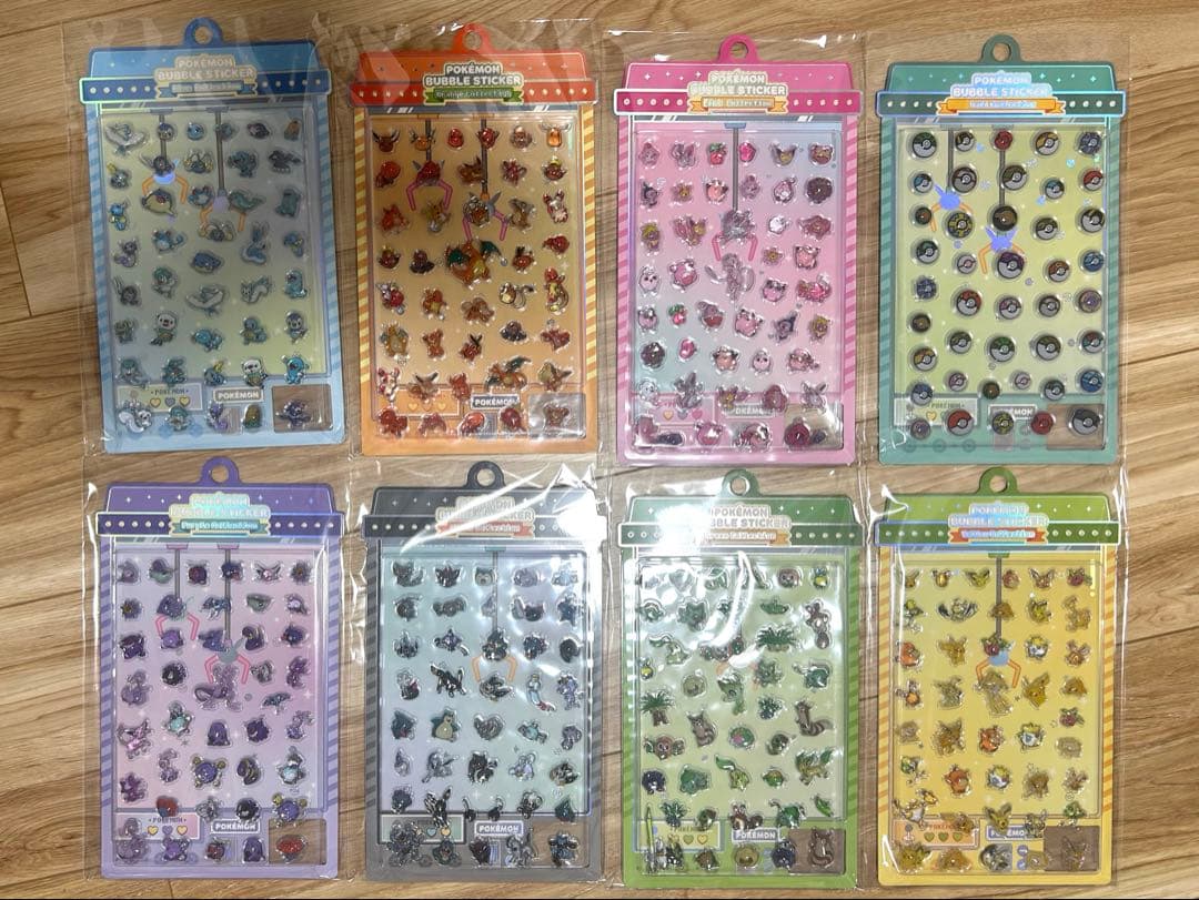 【韓国限定】ポケモン　バブルステッカー　ボンボンドロップ　全8種類　正規品