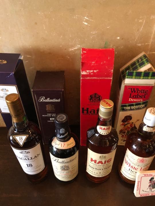 マッカラン18年バランタイン17 ヘイグ　デュワーズ4本セット